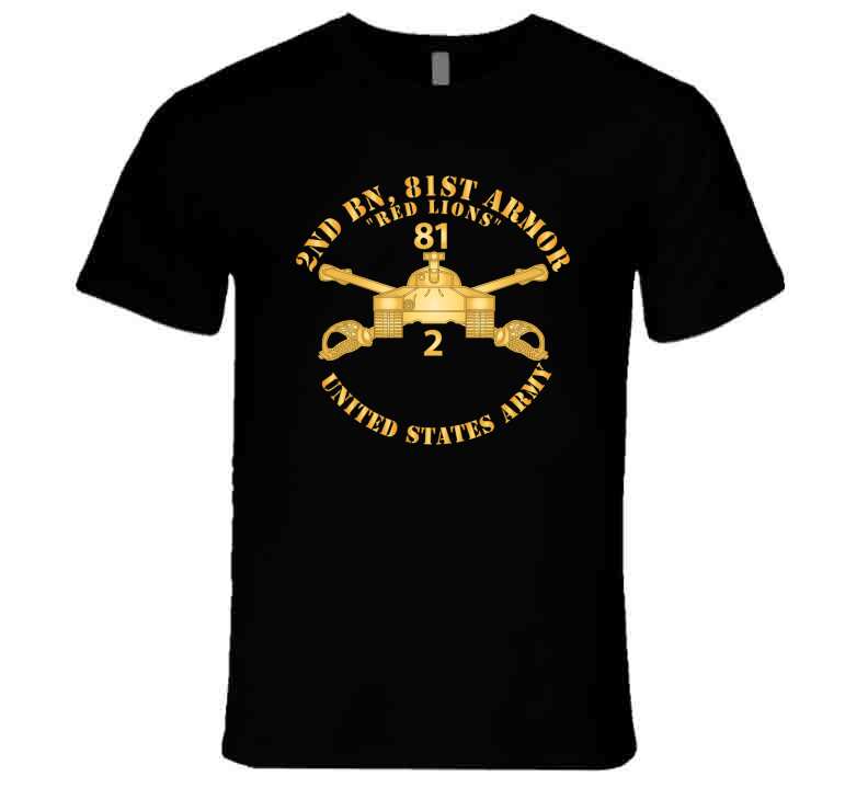 2nd Bn, 81st Armor - Red Knights- Armor Branch X 300 T Shirt
