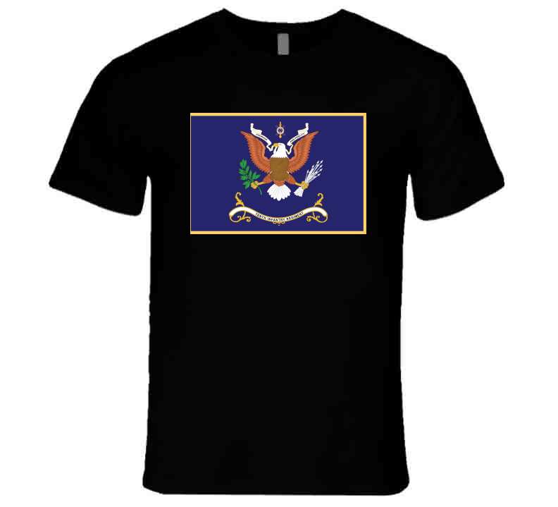 Army - Regimental Colors - 10th Infantry Regiment  - Courage And Fidelity X 300 T Shirt