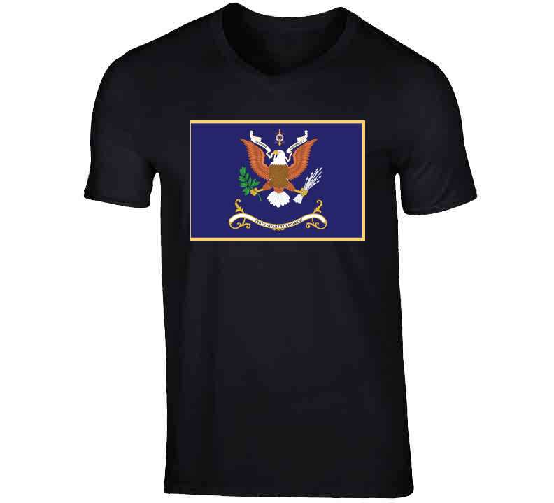 Army - Regimental Colors - 10th Infantry Regiment  - Courage And Fidelity X 300 T Shirt