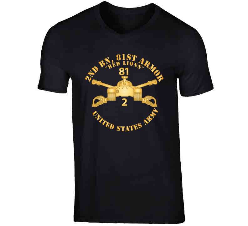 2nd Bn, 81st Armor - Red Knights- Armor Branch X 300 T Shirt
