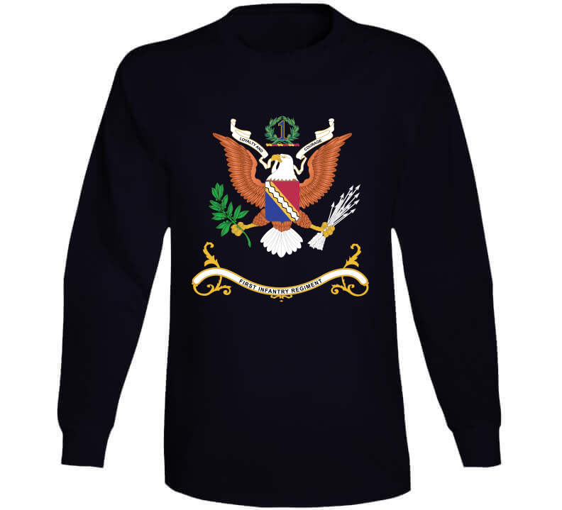 Army - Regimental Colors - 1st Infantry Regiment X 300 T Shirt