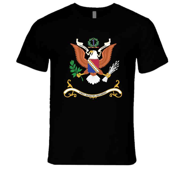 Army - Regimental Colors - 1st Infantry Regiment X 300 T Shirt
